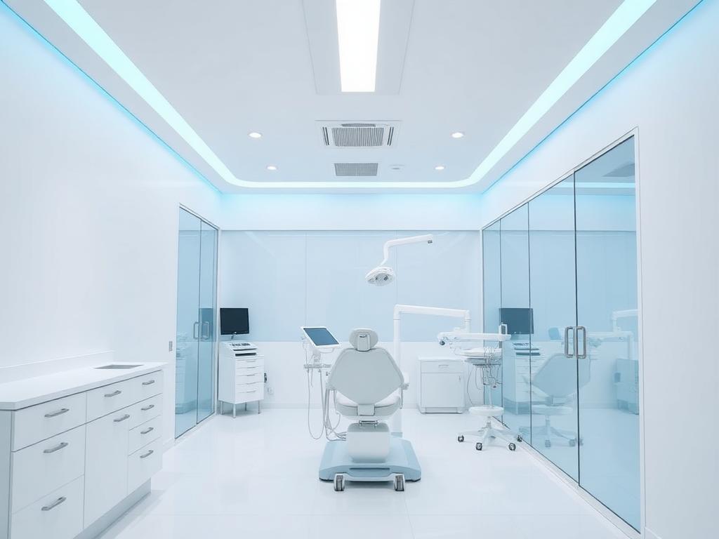 Interno di uno studio dentistico luminoso
